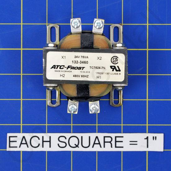 Nortec 132-3460 Transformer 75 VA 440-480 Volt Primary 24 Volt Secondary