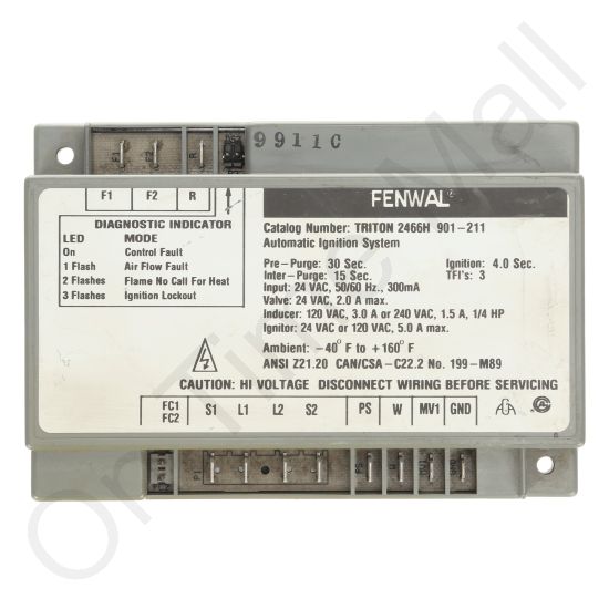 Nortec 170-2501 Ignition Module Main - 2466H