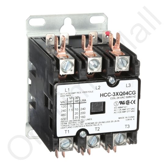 Nortec 257-4151 Contactor 50 Amp 3Ph