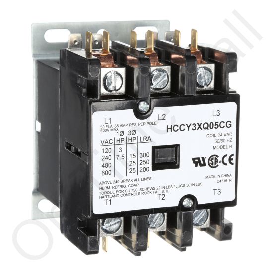 Nortec 257-4152 Contactor 62 Amp 3Ph