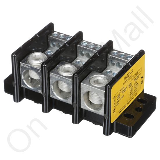 Nortec 257-4156 Terminal Block 3 Pole 310 Amp