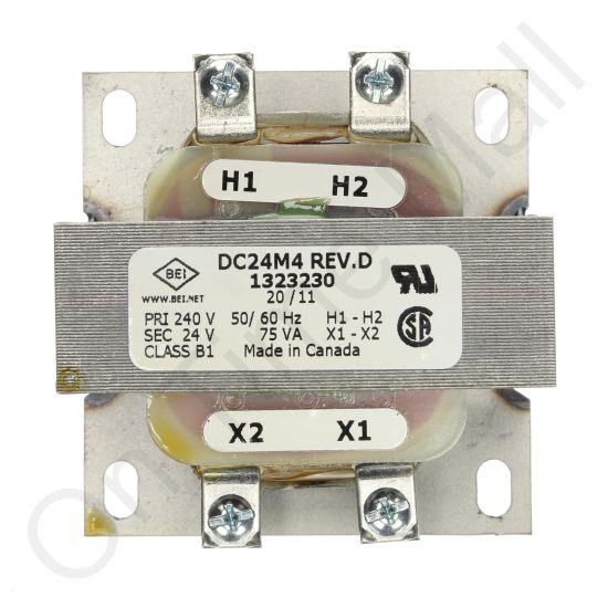 Nortec 257-4161 Transformer 240/24 Vac 75Va